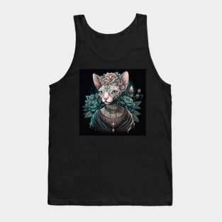 Sphynx Enchanted Rose Fantasy Tank Top